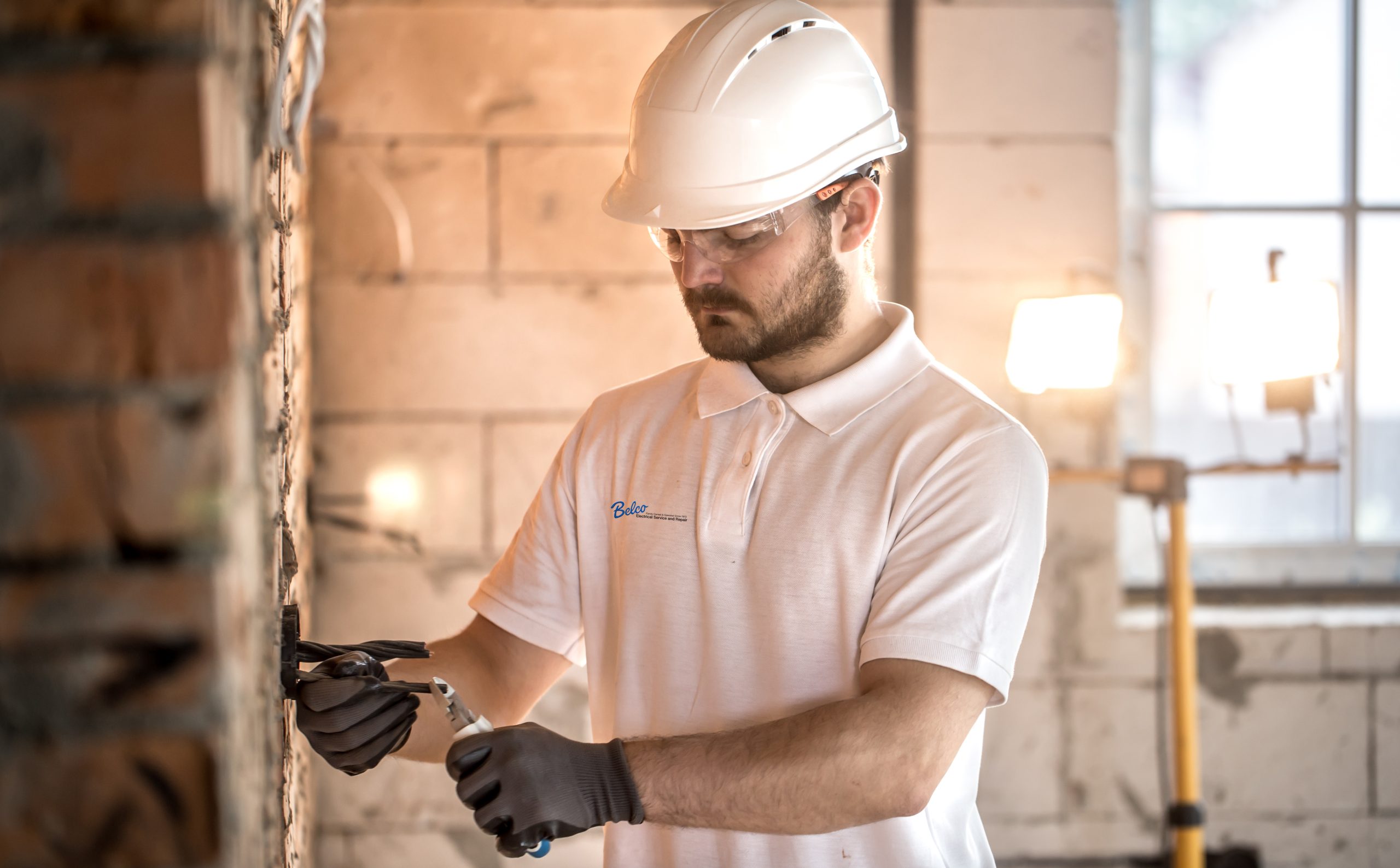 Electrician Cutting Wires